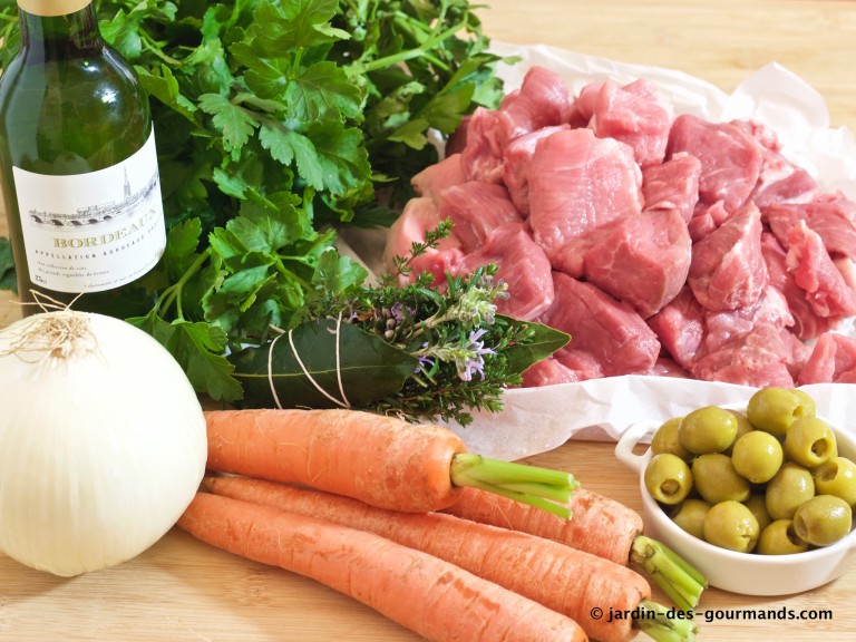 Mijoté De Veau Aux Olives Vertes - Jardin Des Gourmands